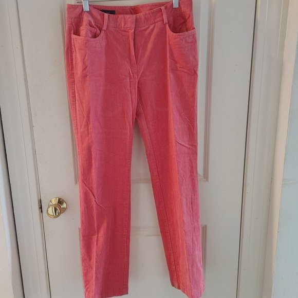 A “346" Brooks Brothers-Rose Color-Pinwale Corduroy Lucia Pant - Picture 2 of 7